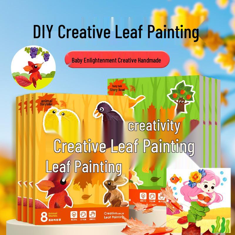 DIY Leaf Painting Kit for Kids: Educational Craft Set for Making Plant Specimen Collages in Kindergarten.
DIY Leaf Painting Kit for Kids: Educational Craft Set for Making Plant Specimen Collages in Kindergarten.