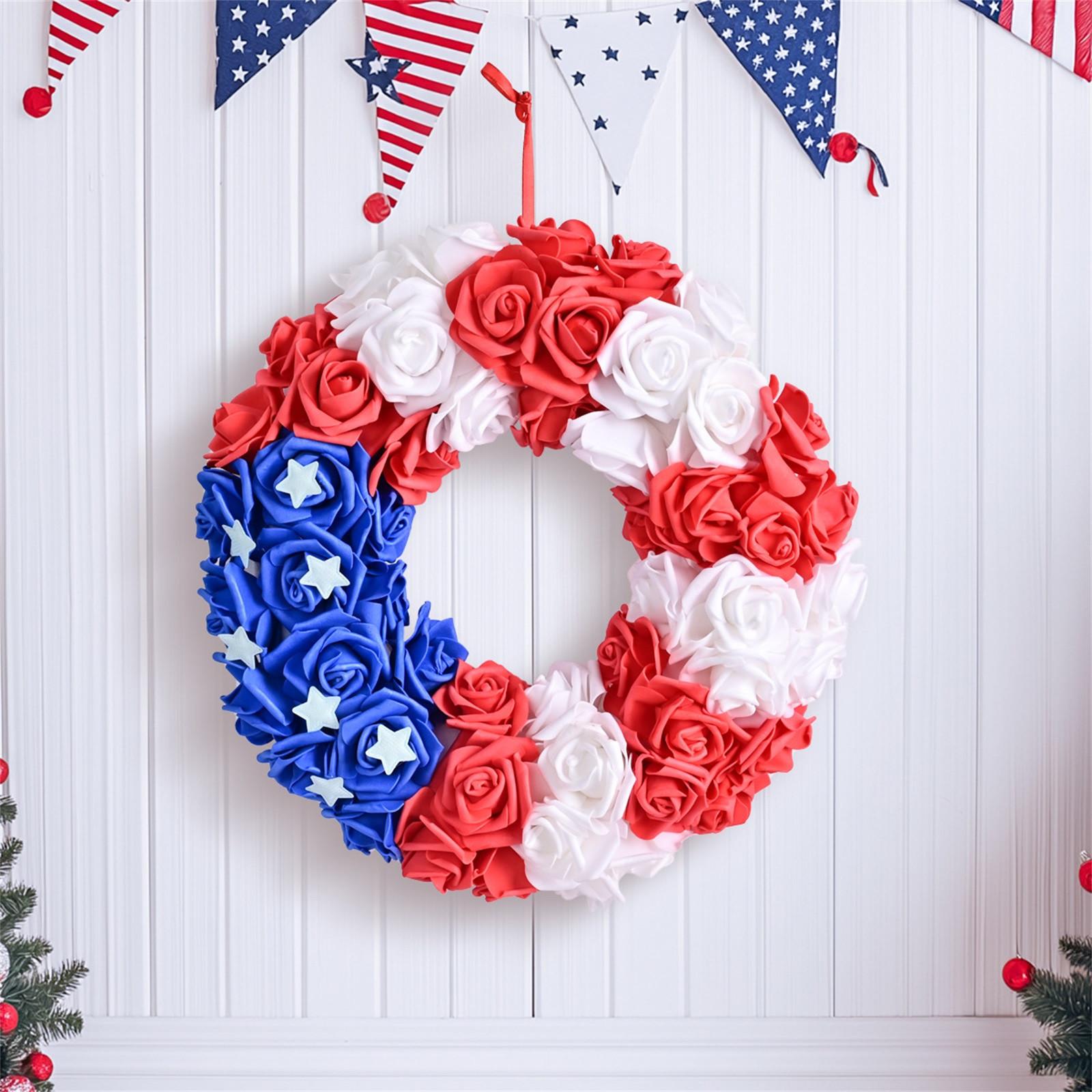3D For USA Independence Day Wreath Patriotic Wreath Independence Day Decoration One Size
3D For USA Independence Day Wreath Patriotic Wreath Independence Day Decoration One Size