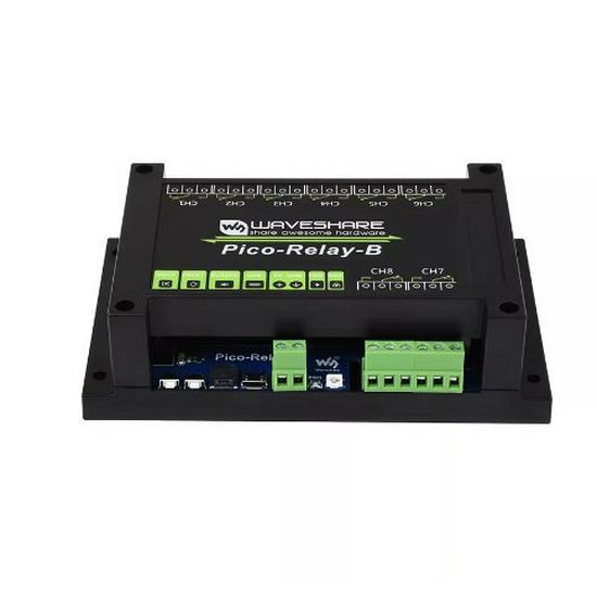 Raspberry Pi Pico 8-Channel Industrial Relay Board with Power and Optocoupler Isolation
Raspberry Pi Pico 8-Channel Industrial Relay Board with Power and Optocoupler Isolation
