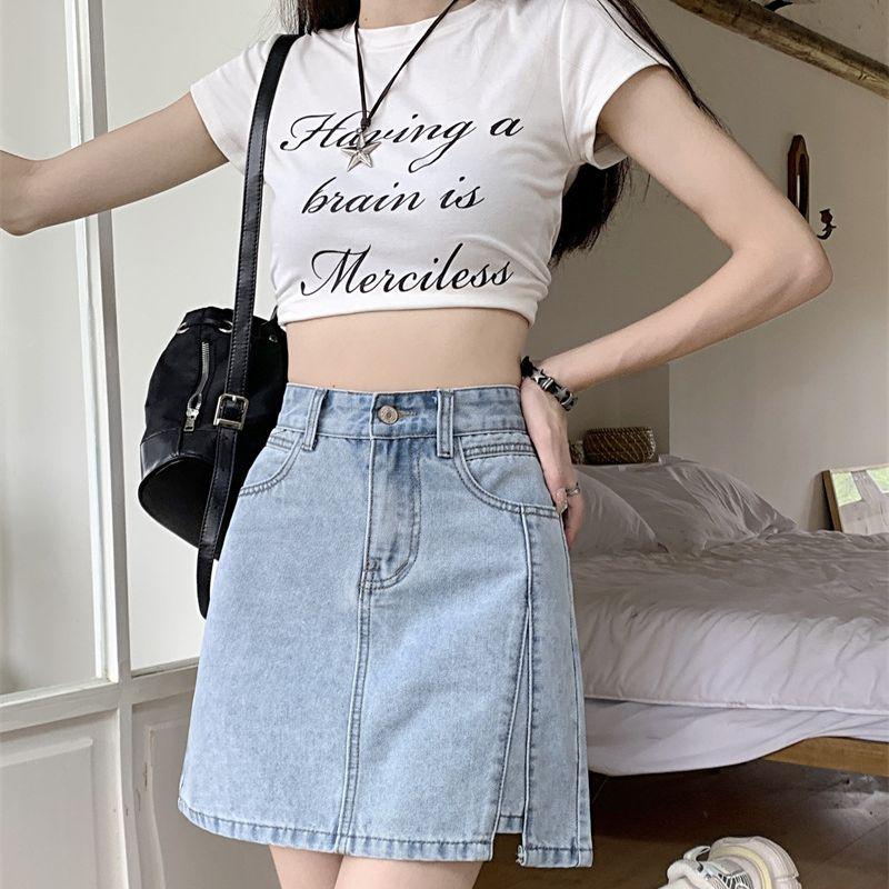 2024 High-Waisted Slit Denim A-Line Midi Skirt - Women s Retro Hip-Wrapping Design M синий
2024 High-Waisted Slit Denim A-Line Midi Skirt - Women s Retro Hip-Wrapping Design M синий