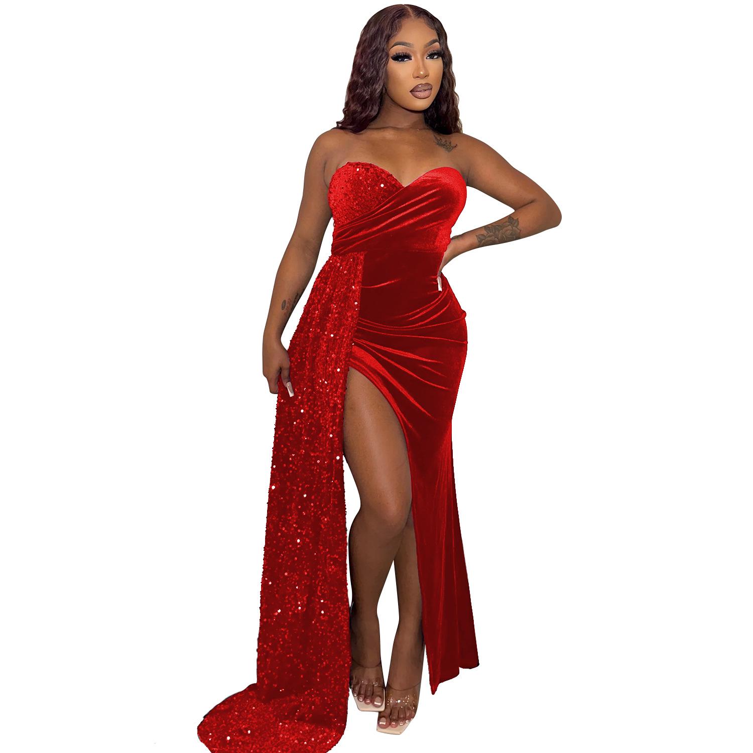 OS6923 Sexy European & American Beaded Swing Dress - Autumn/Winter Women s Nightclub Party Fashion S червоний
OS6923 Sexy European & American Beaded Swing Dress - Autumn/Winter Women s Nightclub Party Fashion S червоний