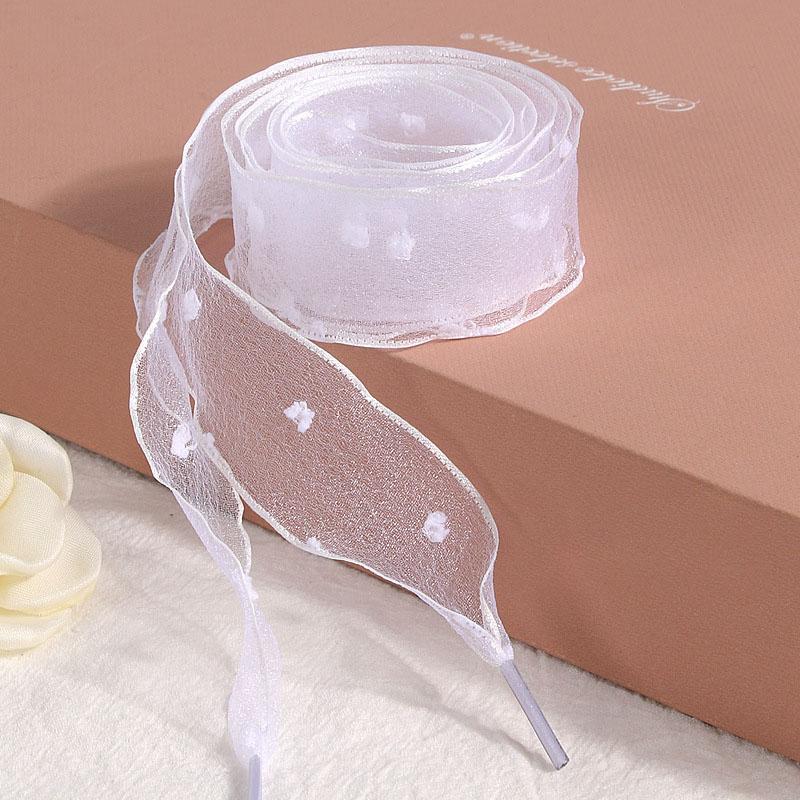 1pair 2.5cm Wide Shoe Laces Transparent Tulle Ribbon Shoelaces for Women Girls Fashion Replacement Shoe Strings for Casual Shoes 120cm белый
1pair 2.5cm Wide Shoe Laces Transparent Tulle Ribbon Shoelaces for Women Girls Fashion Replacement Shoe Strings for Casual Shoes 120cm белый