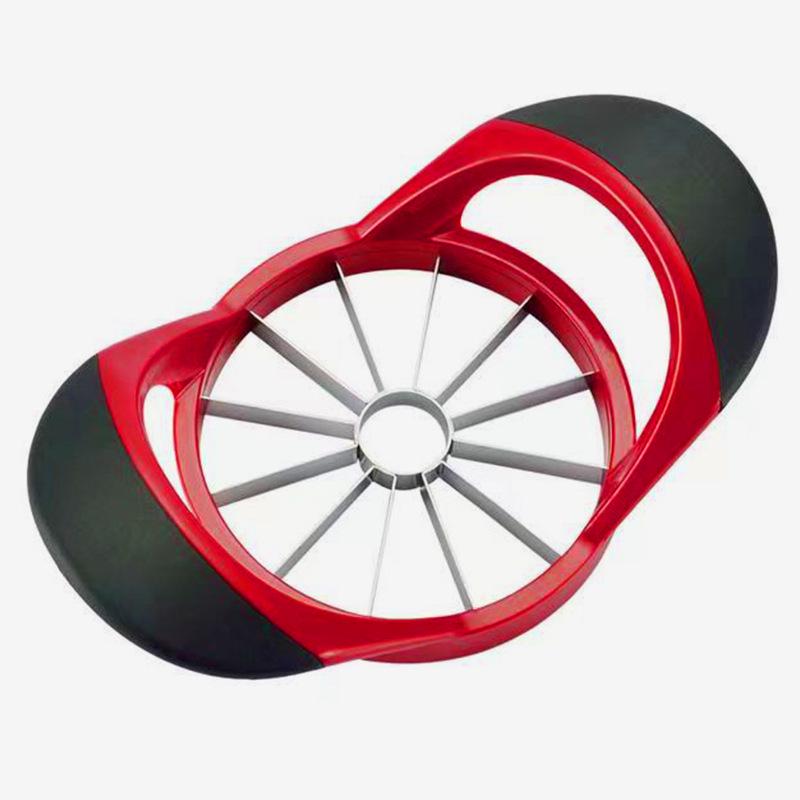 12-Slice Stainless Steel Apple and Fruit Slicer with Plastic Handles
12-Slice Stainless Steel Apple and Fruit Slicer with Plastic Handles