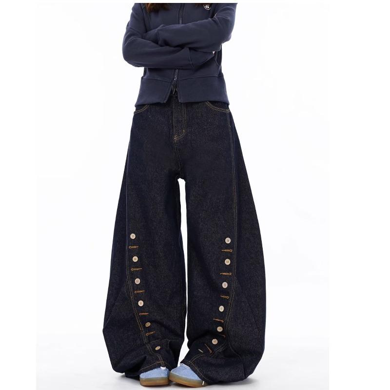 2025 Trendy Patchwork Eyelet Wide-Leg Denim Pants - Unisex Casual Scimitar Style Extra Large темно-синий
2025 Trendy Patchwork Eyelet Wide-Leg Denim Pants - Unisex Casual Scimitar Style Extra Large темно-синий