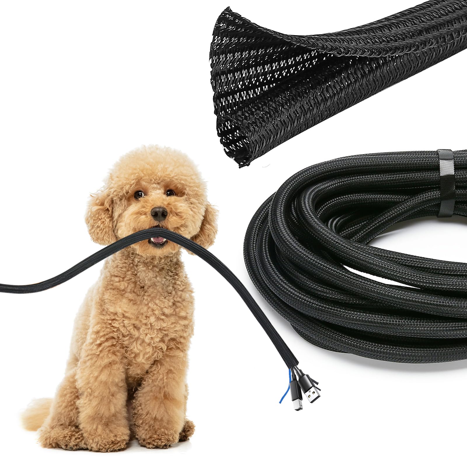 JOTO Cable Storage 8M DIY PET Use Black Sleeve, Approx. Length, 1.3cm Diameter, Cuttable, Material, Home/Office - чёрный
JOTO Cable Storage 8M DIY PET Use Black Sleeve, Approx. Length, 1.3cm Diameter, Cuttable, Material, Home/Office - чёрный