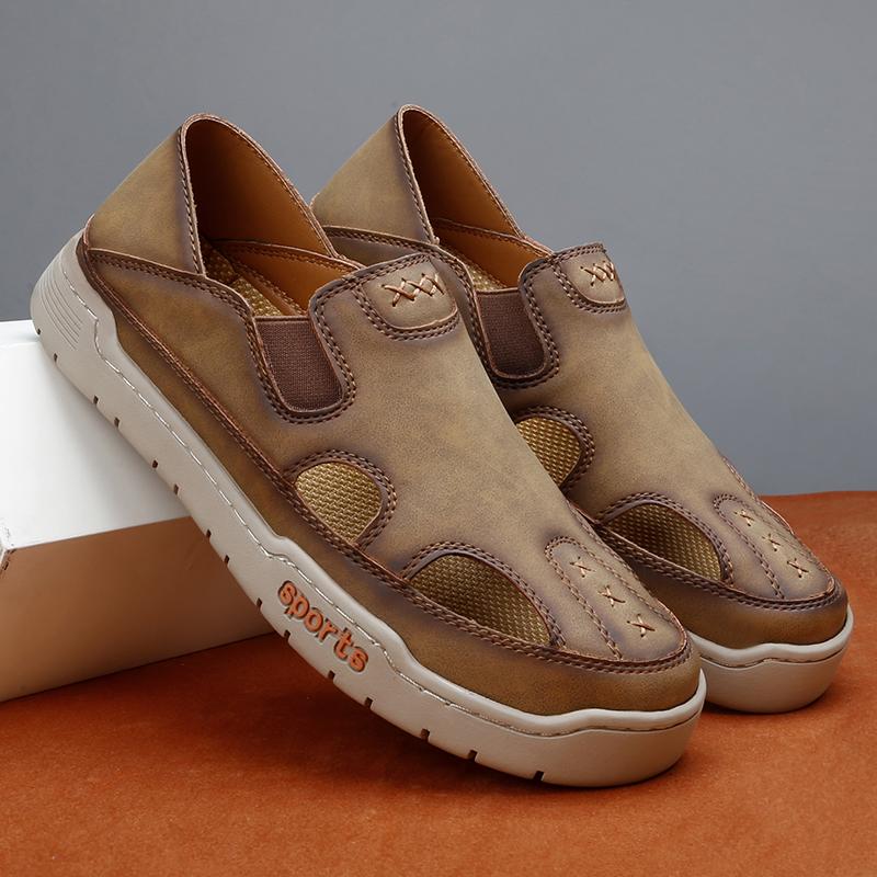 Men Hiking Sandals Outdoor Summer Khaki Wide Palm Athletic Casual Walking Closed Toe Sport Sandals Beach Shoes Large Size EU:38 коричневий
Men Hiking Sandals Outdoor Summer Khaki Wide Palm Athletic Casual Walking Closed Toe Sport Sandals Beach Shoes Large Size EU:38 коричневий