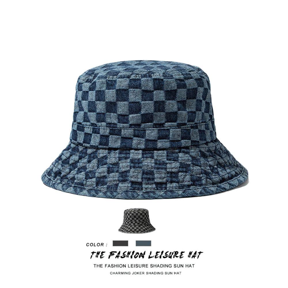 Caps With Lanyard Sun Protection Checkerboard Cowboy Hat Basin Hat Female Hats Women Bucket Hat
Caps With Lanyard Sun Protection Checkerboard Cowboy Hat Basin Hat Female Hats Women Bucket Hat