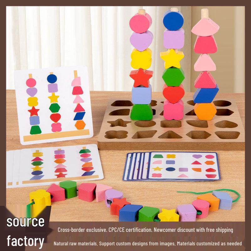 Montessori Geometric Shape Matching & Stringing Beads Set – Educational Building Blocks for Children’s Concentration & Early Learning.
Montessori Geometric Shape Matching & Stringing Beads Set – Educational Building Blocks for Children’s Concentration & Early Learning.