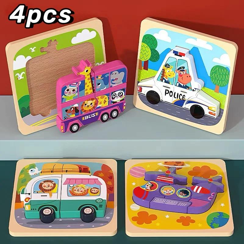 3D Baby Wooden Puzzle Montessori Toys Kids Learning Educational Tangram Shape Traffic Animal Cartoon Puzzle Cognitive Games
3D Baby Wooden Puzzle Montessori Toys Kids Learning Educational Tangram Shape Traffic Animal Cartoon Puzzle Cognitive Games