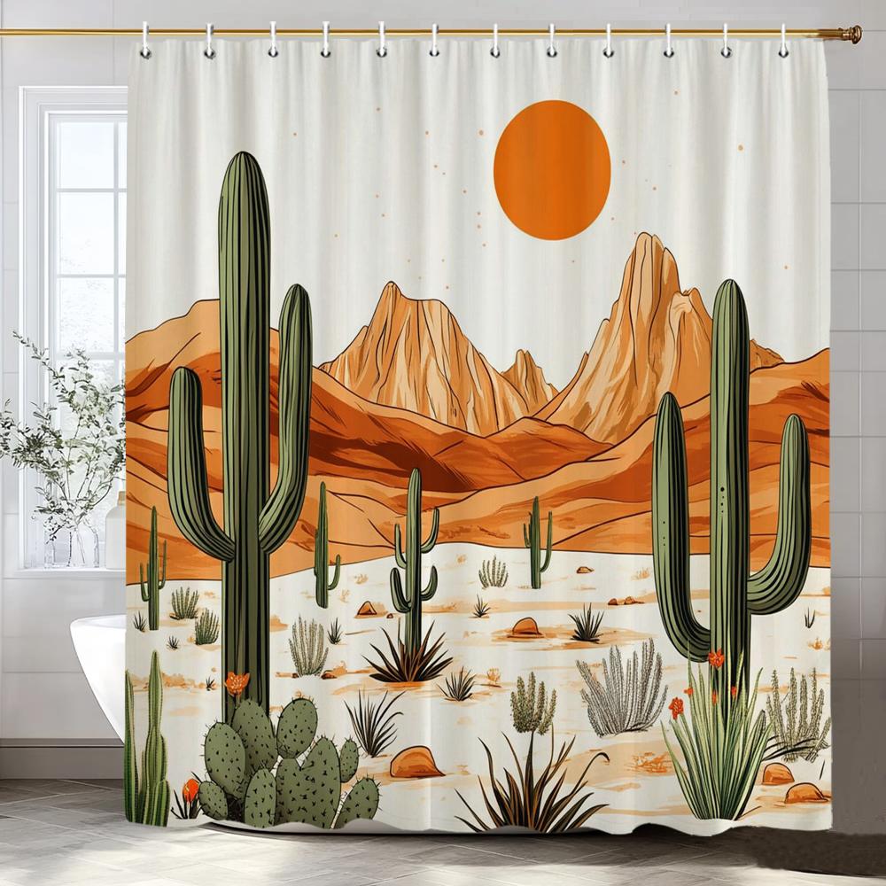 Tropical Plants, Flowers, Cactus Patterns Shower Curtain, Bathroom Decorative Shower Curtain,Home Curtain With Hooks W60H190(CM)-1 Pcs
Tropical Plants, Flowers, Cactus Patterns Shower Curtain, Bathroom Decorative Shower Curtain,Home Curtain With Hooks W60H190(CM)-1 Pcs