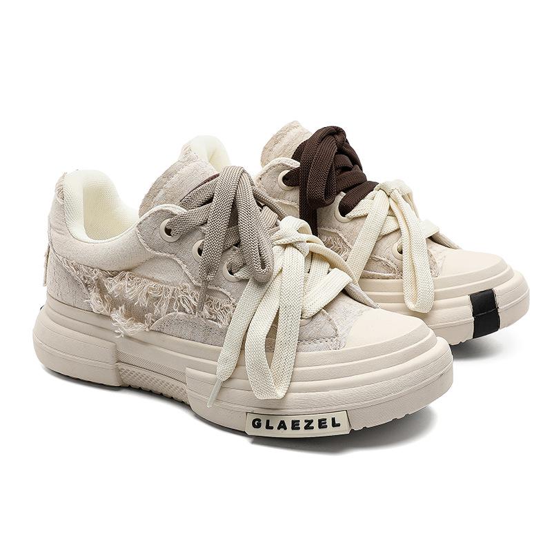 7cm Height Boost Double Lace Color Block Canvas Shoes - Unisex Style, Thick Sole, Versatile Everyday Round Toe Sneakers. 41 белый
7cm Height Boost Double Lace Color Block Canvas Shoes - Unisex Style, Thick Sole, Versatile Everyday Round Toe Sneakers. 41 белый