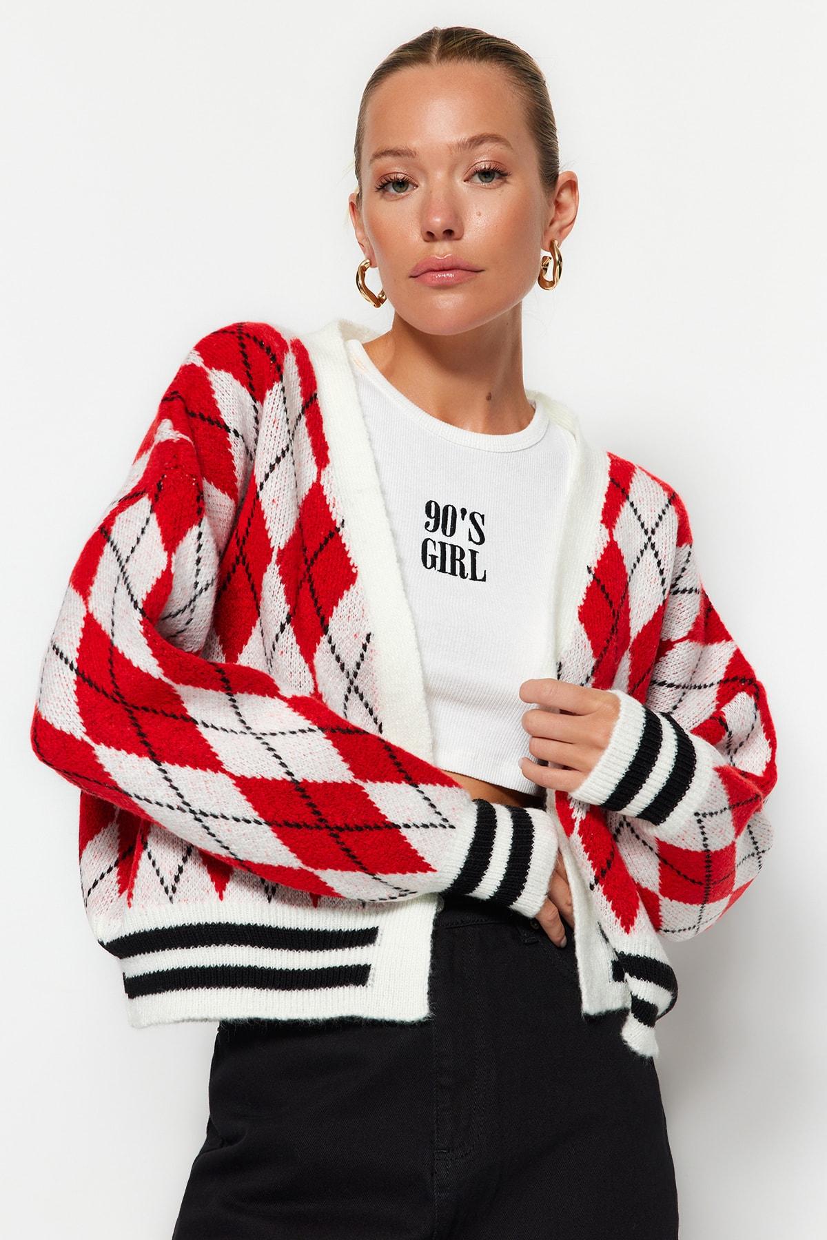 Women s Fashion New Cardigan Red Soft Textured Arugula Pattern Knitwear Cardigan L сірий
Women s Fashion New Cardigan Red Soft Textured Arugula Pattern Knitwear Cardigan L сірий