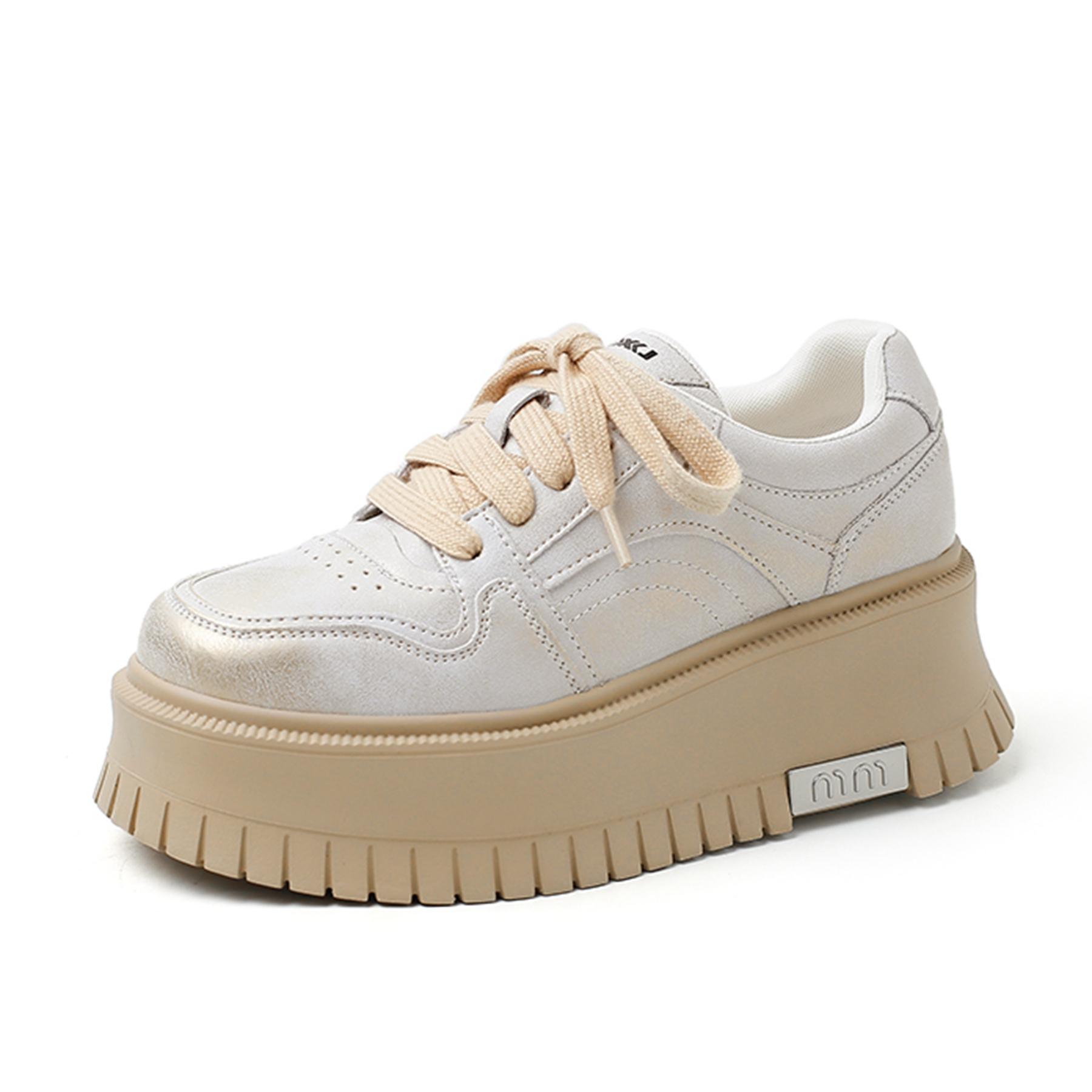 Krazing Pot Cow Skin Spring Autumn Summer Sneakers Platform Lace Up White Sneakers Thick Bottom Women Casual Shoes 40
Krazing Pot Cow Skin Spring Autumn Summer Sneakers Platform Lace Up White Sneakers Thick Bottom Women Casual Shoes 40