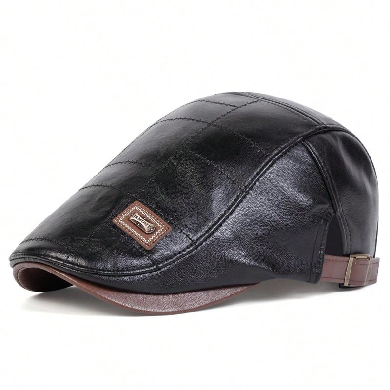 Men Retro Pu Leather Newsboy Caps Jamont Labeling British Painters Hats Spring Autumn Side Adjustable Flat Cap Hip Hop Berets
Men Retro Pu Leather Newsboy Caps Jamont Labeling British Painters Hats Spring Autumn Side Adjustable Flat Cap Hip Hop Berets