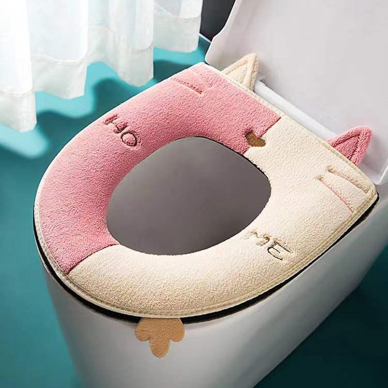 Cartoon Toilet Seat Cover Winter Warm Soft Closestool Mat Washable Universal Toilet Cushion Thicken Plush Bathroom Aceesories
Cartoon Toilet Seat Cover Winter Warm Soft Closestool Mat Washable Universal Toilet Cushion Thicken Plush Bathroom Aceesories