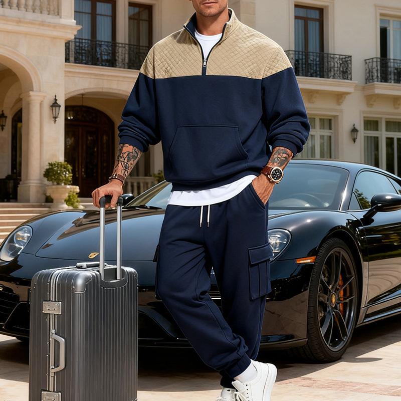Winter New Arrivals: Outdoor Casual Minimalist Men s Contrast-Colour Oversized Workwear Stand-Collar Hoodie and Trousers Set S темно-синий
Winter New Arrivals: Outdoor Casual Minimalist Men s Contrast-Colour Oversized Workwear Stand-Collar Hoodie and Trousers Set S темно-синий