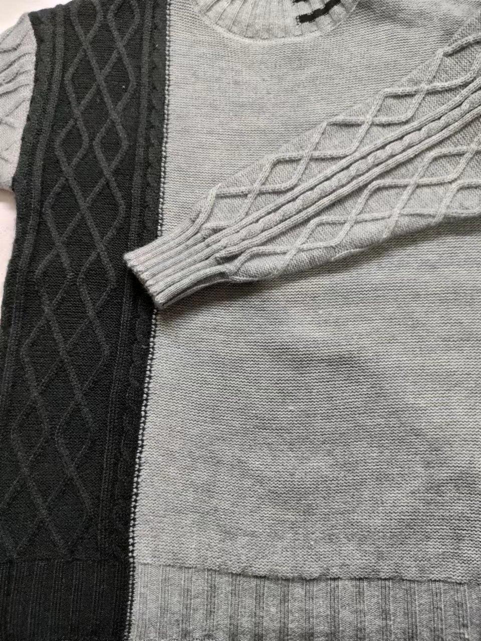 Осенне-зимняя одежда свободного кроя, верхняя одежда с вязаным базовым свитером, новый контрастный свитер с высоким воротом, женская мода average size
Осенне-зимняя одежда свободного кроя, верхняя одежда с вязаным базовым свитером, новый контрастный свитер с высоким воротом, женская мода average size