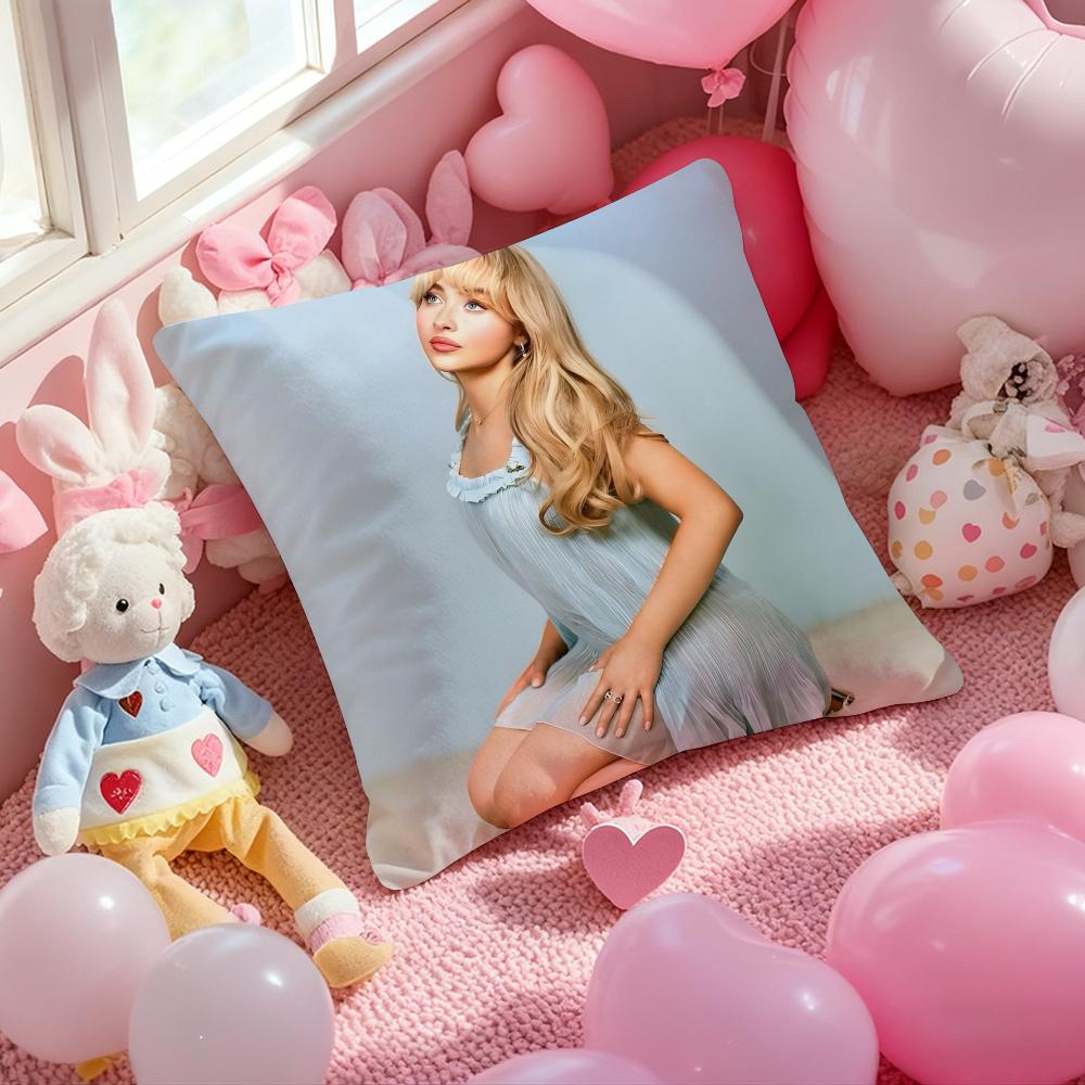 S-Sabrina C-Carpenter Singer Cushion Cover Pattern Printed Pillowcase for Living Room Sofa Cushion Cover & Bedroom Decor 16x16Inch
S-Sabrina C-Carpenter Singer Cushion Cover Pattern Printed Pillowcase for Living Room Sofa Cushion Cover & Bedroom Decor 16x16Inch