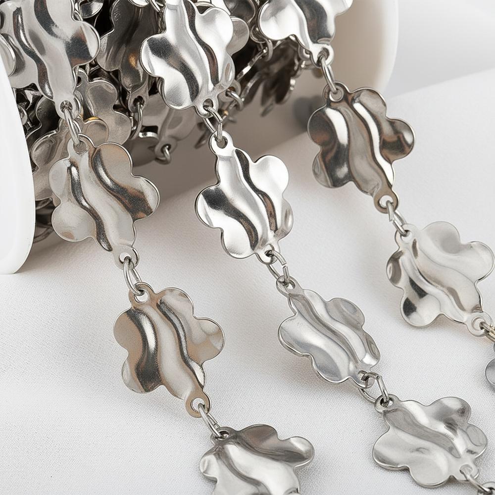 1Meter Stainless Steel Gold Plated Flower Design Chains for Jewelry Making Link Chain DIY Women Necklaces Bracelets Wholesale 1meter
1Meter Stainless Steel Gold Plated Flower Design Chains for Jewelry Making Link Chain DIY Women Necklaces Bracelets Wholesale 1meter