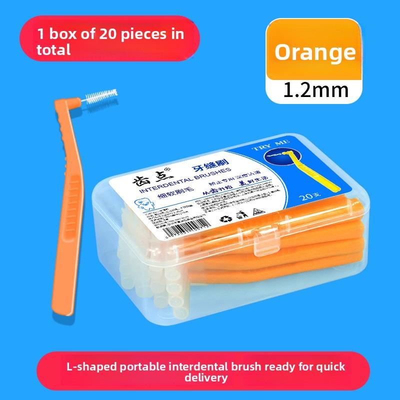 Упаковка из 20 ортодонтических межзубных щеток L-образной формы для чистки tooth point
Упаковка из 20 ортодонтических межзубных щеток L-образной формы для чистки tooth point