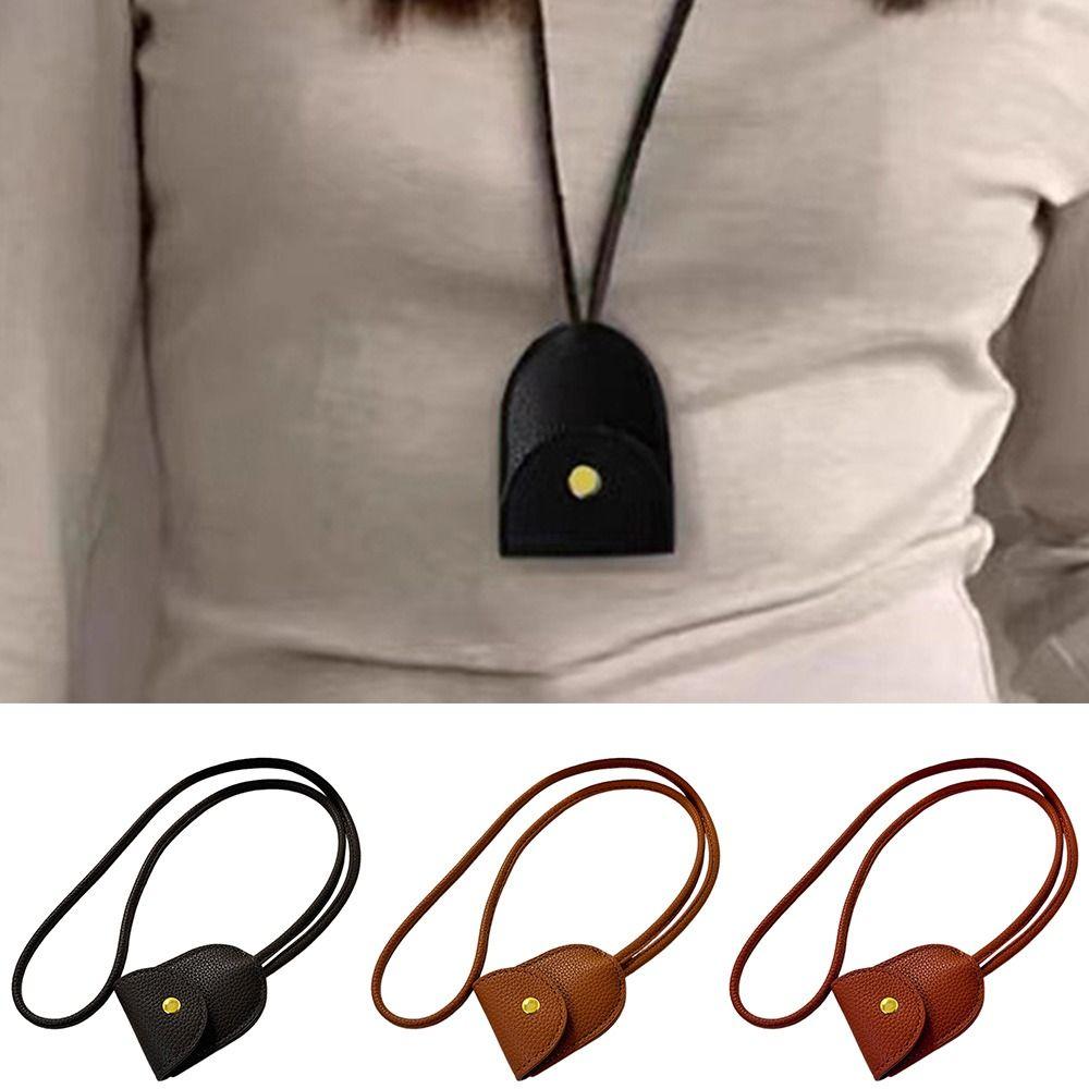 Black Color Sweater Chain Necklace Brown Color Keychain Storage Necklace Jewelry Accessories
Black Color Sweater Chain Necklace Brown Color Keychain Storage Necklace Jewelry Accessories