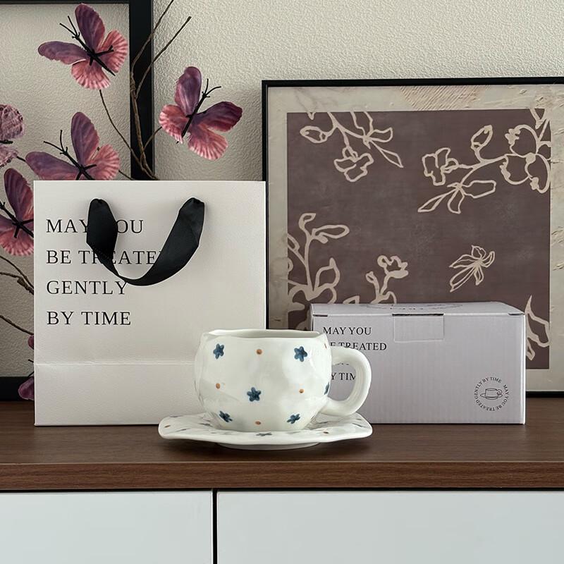 Hand-Painted Floral Ceramic Coffee Cup & Saucer Set
Hand-Painted Floral Ceramic Coffee Cup & Saucer Set