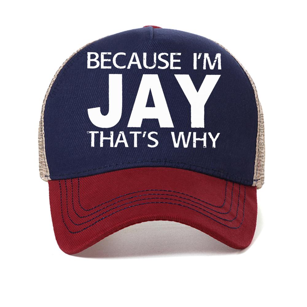 Men s baseball cap Summer Breathable Because Im Jay Thats Why Printing Harajuku Basketball cap adjustable mesh trucker hats Adjustable красный
Men s baseball cap Summer Breathable Because Im Jay Thats Why Printing Harajuku Basketball cap adjustable mesh trucker hats Adjustable красный