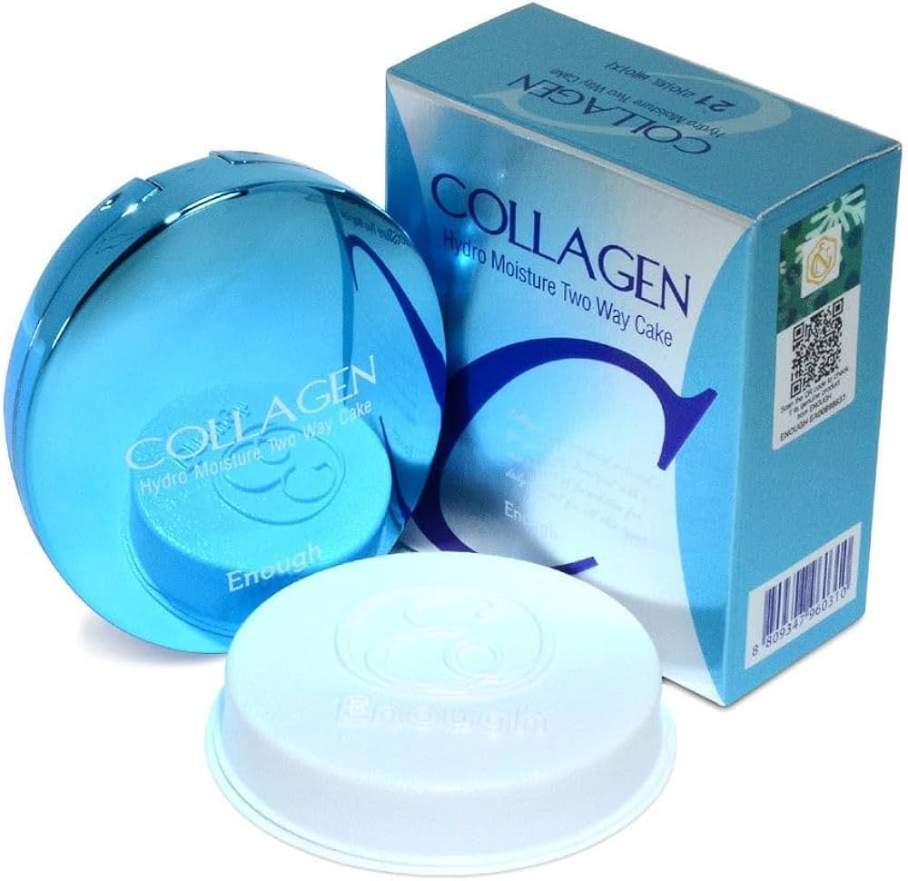 ENOUGH Collagen Hydro Moisture Two Way Cake 13g+ refill #21 Light Beige + RANDOM GIFT
ENOUGH Collagen Hydro Moisture Two Way Cake 13g+ refill #21 Light Beige + RANDOM GIFT