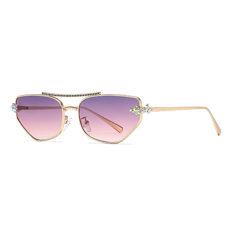 Cat Eye Sunglasses Women Luxury Metal Frame Uv400 Sun Protection For Outdoor Fashion Gold Double Purple
Cat Eye Sunglasses Women Luxury Metal Frame Uv400 Sun Protection For Outdoor Fashion Gold Double Purple