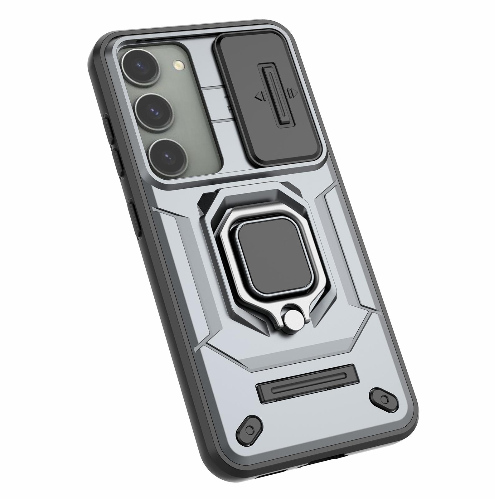 For Samsung Galaxy S23 Drop Resistant PC+TPU Phone Case Slide Lens Protection Kickstand Cover Grey
For Samsung Galaxy S23 Drop Resistant PC+TPU Phone Case Slide Lens Protection Kickstand Cover Grey