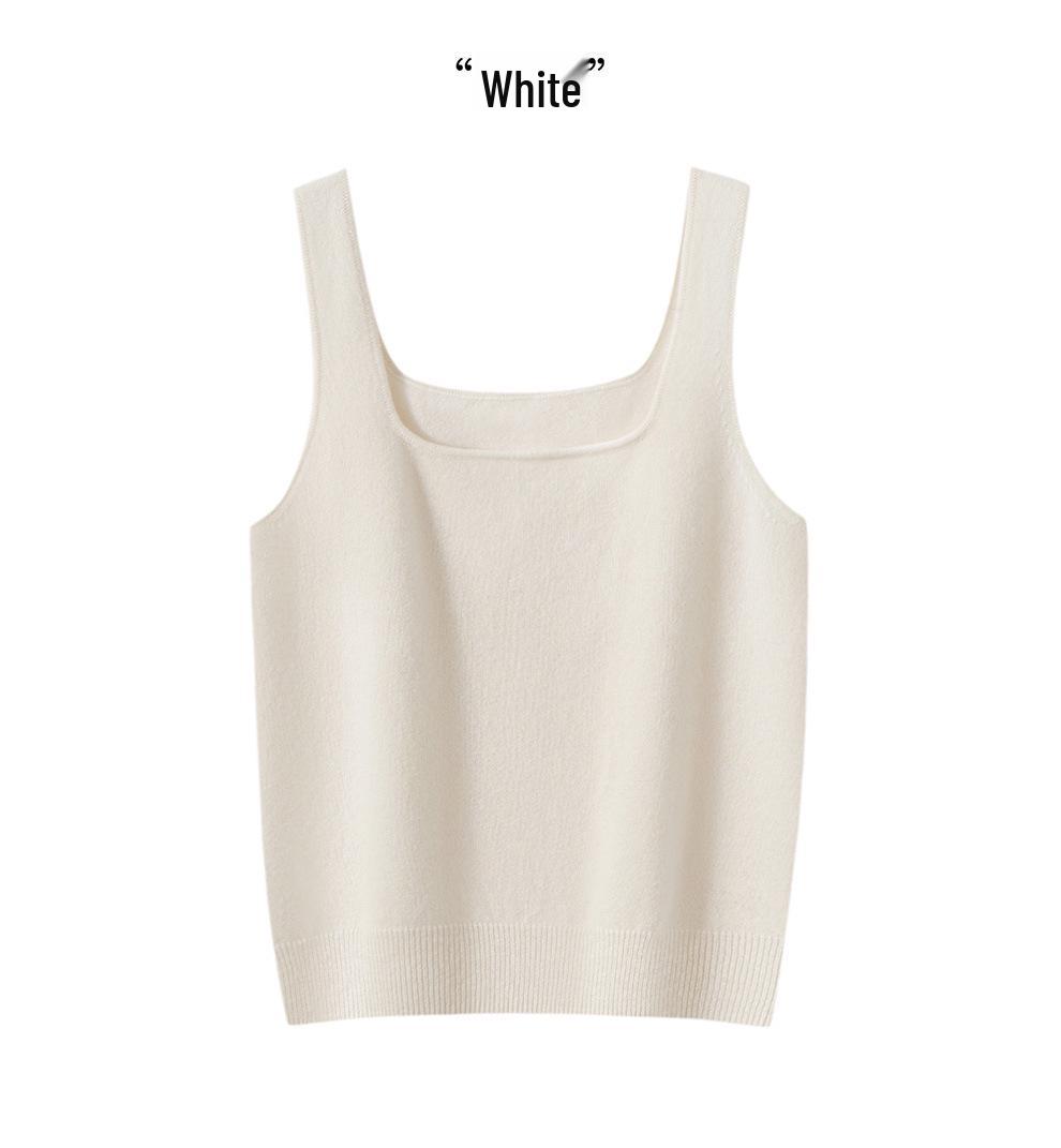 Autumn Winter High Waist Cashmere Knit Camisole: Women s Square Neck Sleeveless Warm Base Layer Top Large білий
Autumn Winter High Waist Cashmere Knit Camisole: Women s Square Neck Sleeveless Warm Base Layer Top Large білий