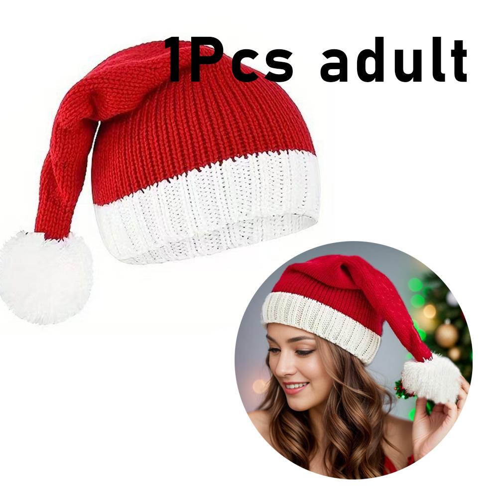 3Pcs Classic Red Christmas Hats for Autumn and Winter Christmas Knitted Parent-child Hats Festive Outfits for Santa Claus 40x18cm
3Pcs Classic Red Christmas Hats for Autumn and Winter Christmas Knitted Parent-child Hats Festive Outfits for Santa Claus 40x18cm