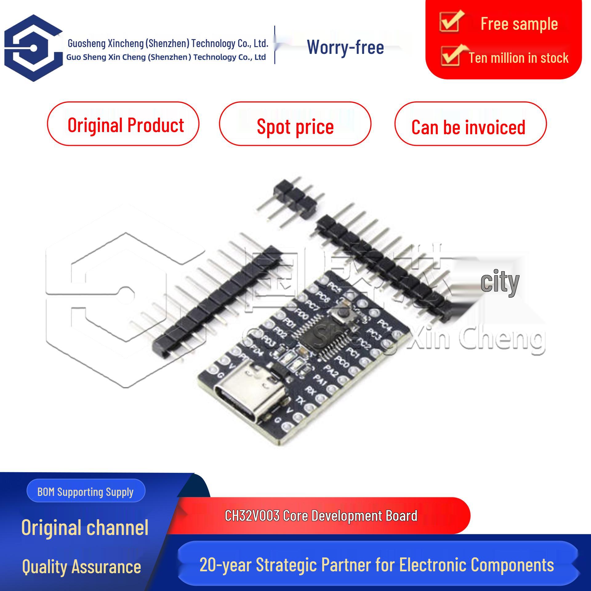 CH32V003F4P6 RISC-V Core Development Board with Microcontroller & 64K
CH32V003F4P6 RISC-V Core Development Board with Microcontroller & 64K
