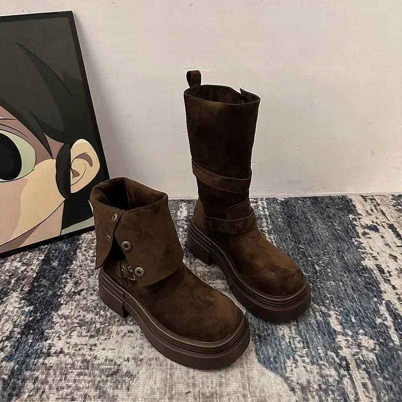 Модная пряжка ремня Женские ботинки в современном дизайне, увеличивающие рост, Обувь Осень Зима Женские полусапожки до середины икры 39 кофейный
Модная пряжка ремня Женские ботинки в современном дизайне, увеличивающие рост, Обувь Осень Зима Женские полусапожки до середины икры 39 кофейный