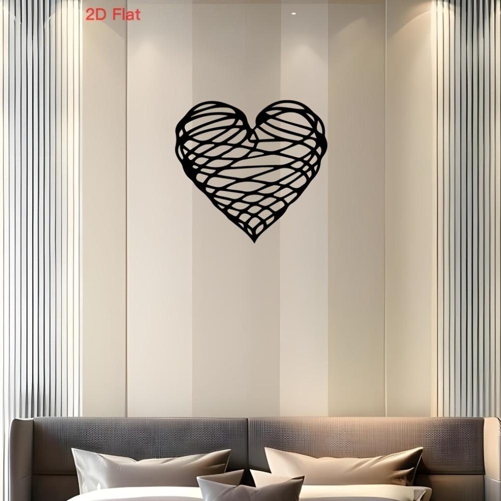 1pc Black Metal Heart Wall Art Modern Minimalist Iron Home Decor Intricate Design Elegant Valentine Gift for Couples Durable Bedroom Living Room 30cm/12inch
1pc Black Metal Heart Wall Art Modern Minimalist Iron Home Decor Intricate Design Elegant Valentine Gift for Couples Durable Bedroom Living Room 30cm/12inch