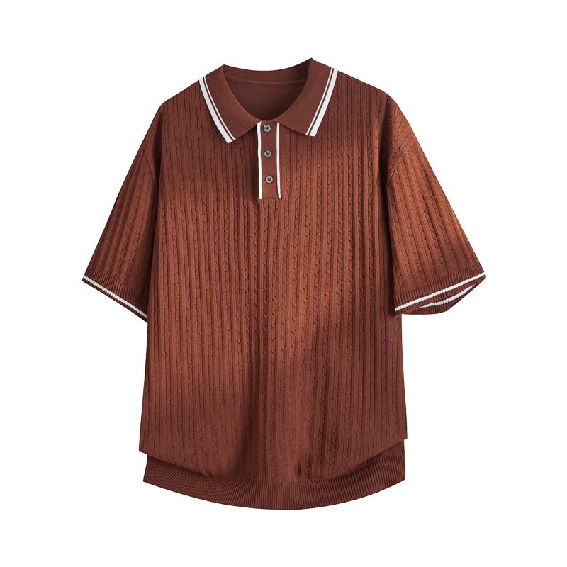 Spliced POLO Collar Sweater Short-sleeved Versatile Men s T-shirt 2XL коричневый
Spliced POLO Collar Sweater Short-sleeved Versatile Men s T-shirt 2XL коричневый