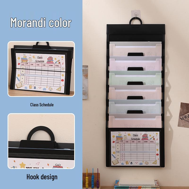 Rainbow Accordion Bag: Multi-layer Student Test Paper & Office Document Organizer
Rainbow Accordion Bag: Multi-layer Student Test Paper & Office Document Organizer