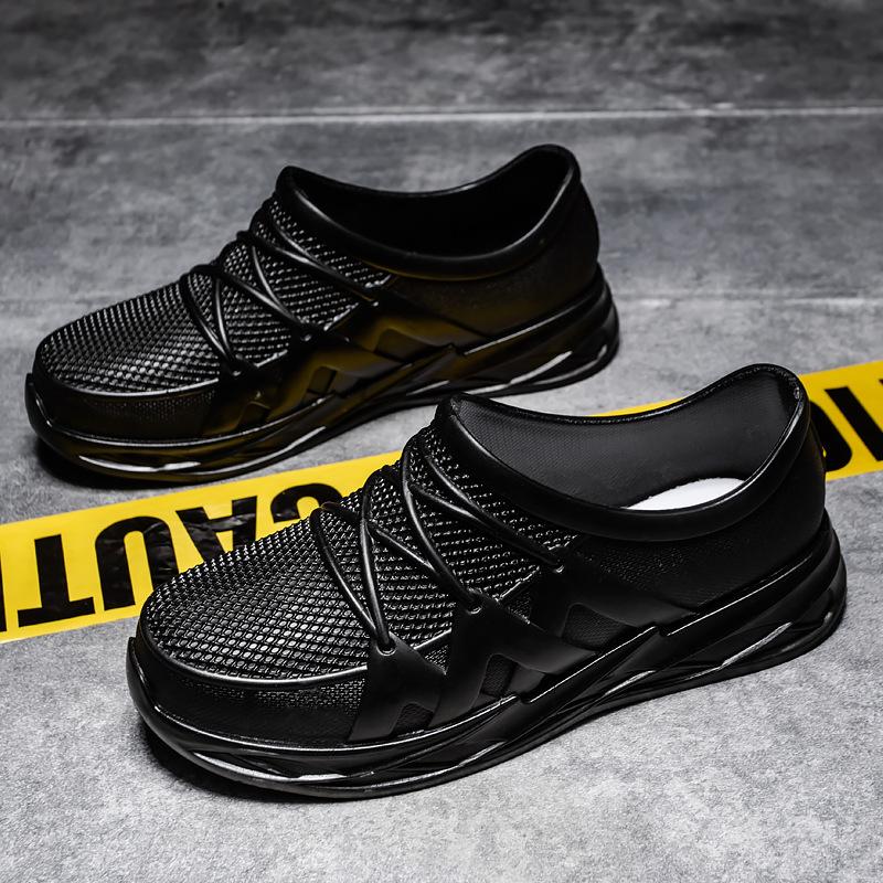 Непромокаемая обувь, мужская летняя верхняя одежда, полые туфли для рыбалки, мягкая подошва, резиновая обувь для строительства, пляжные водонепроницаемые туфли для поваров 40