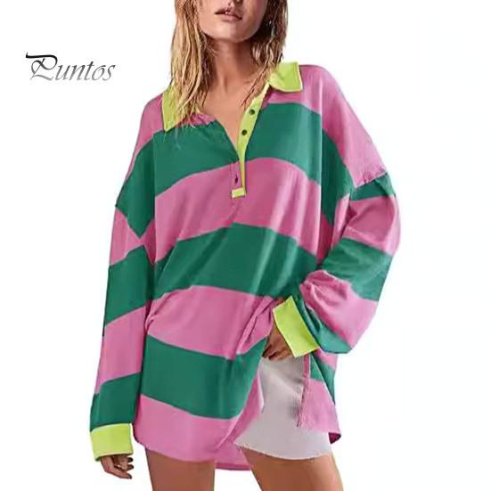 Женская толстовка с цветными блоками, полосатым отложным воротником, длинными рукавами, пуговицами, свободным пуловером, повседневная домашняя одежда, спортивная одежда S розовый
Женская толстовка с цветными блоками, полосатым отложным воротником, длинными рукавами, пуговицами, свободным пуловером, повседневная домашняя одежда, спортивная одежда S розовый