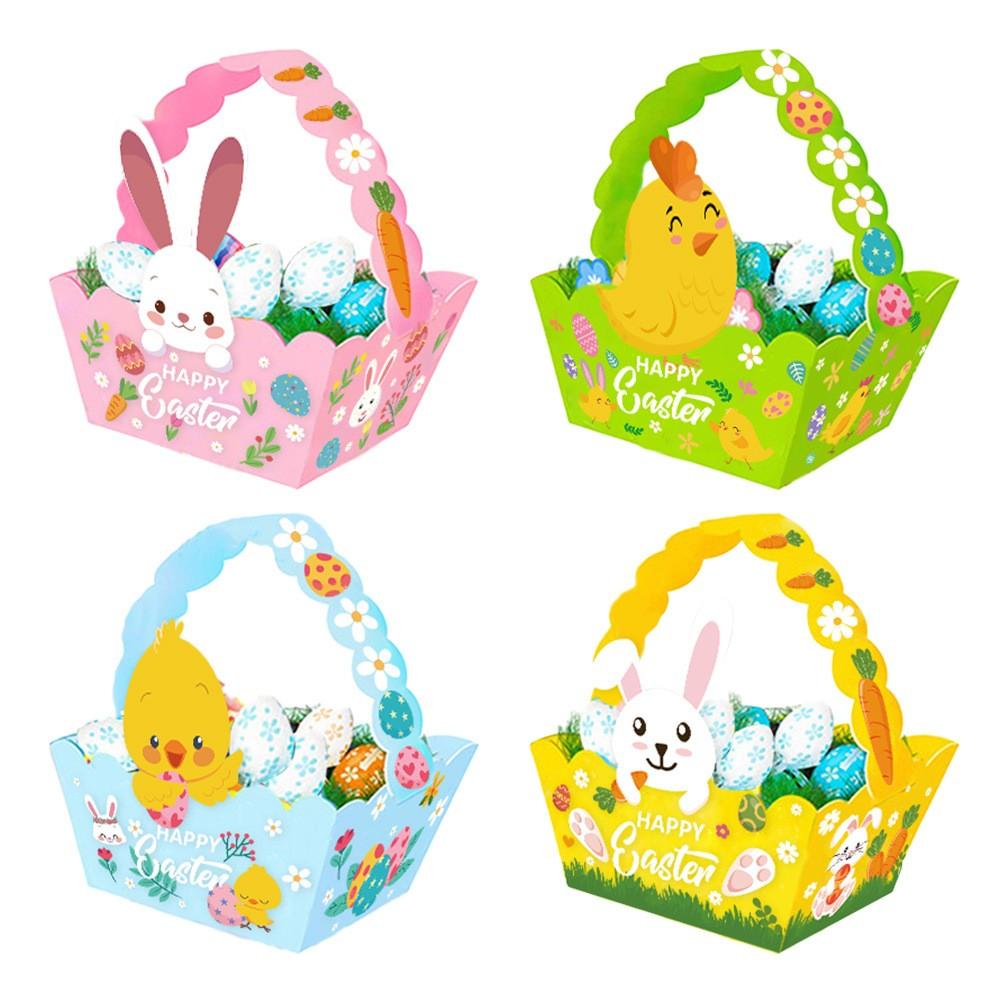 12pcs Easter Handheld Baskets Bunny Egg Party Gift Bags Gift Boxes One Size
12pcs Easter Handheld Baskets Bunny Egg Party Gift Bags Gift Boxes One Size