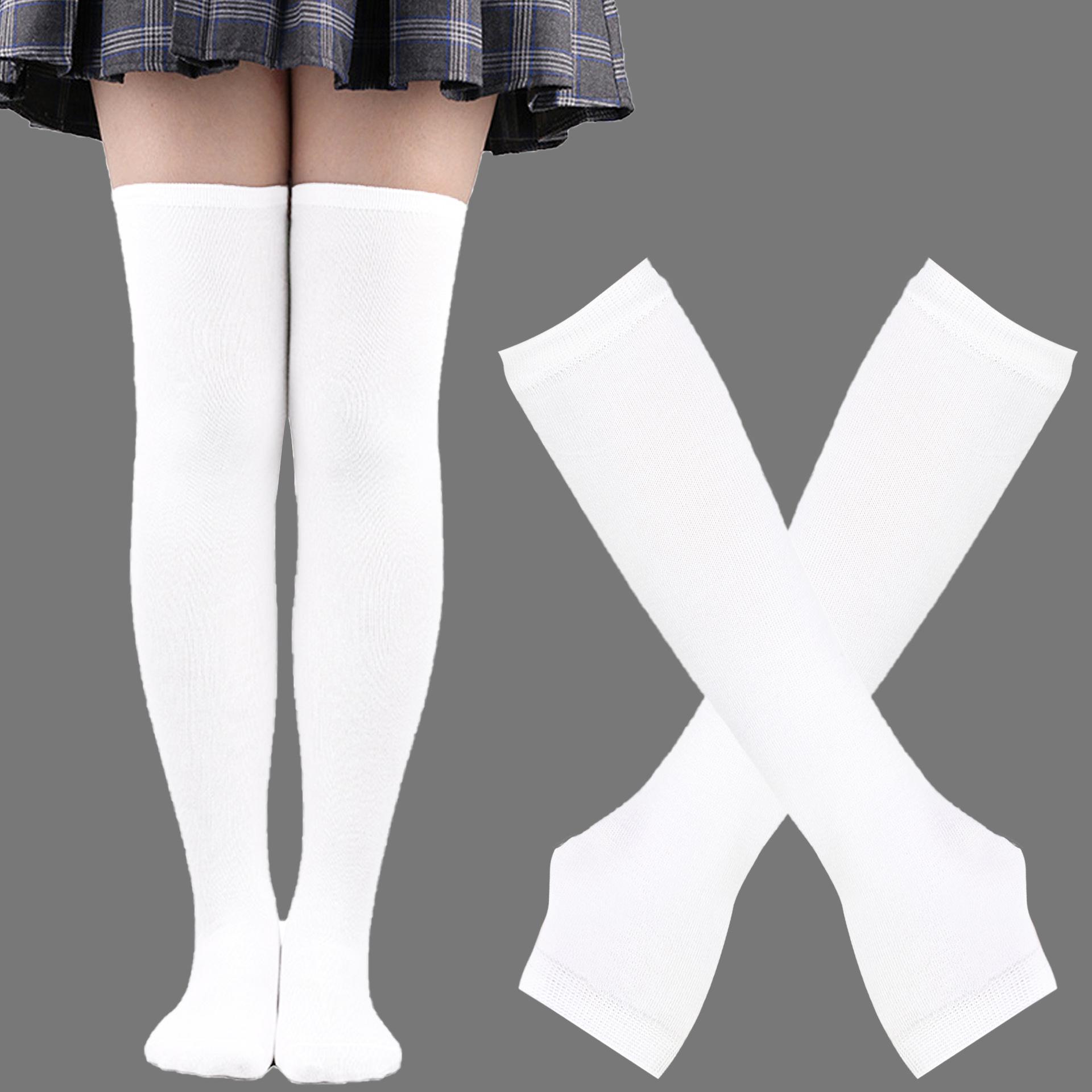 Women s Solid Color Over-the-Knee Thigh High Socks + Cuff Gloves, Soft Cotton Long Stockings for Daily & Cosplay L білий
Women s Solid Color Over-the-Knee Thigh High Socks + Cuff Gloves, Soft Cotton Long Stockings for Daily & Cosplay L білий