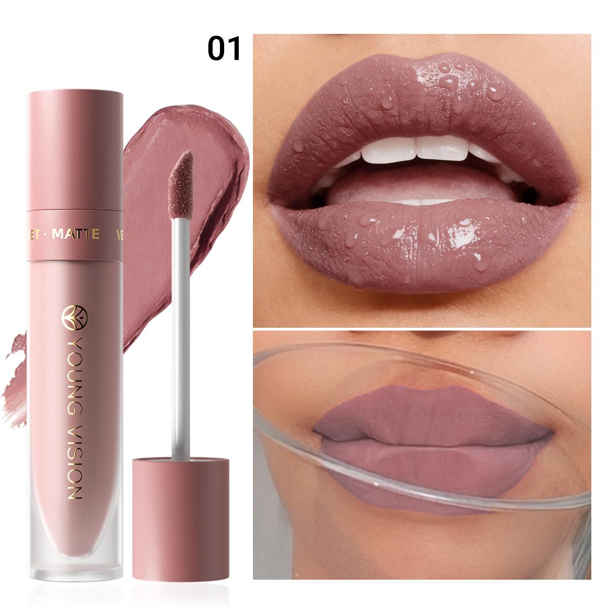 8 Colors of Matte Matte Lipstick, Not Easy To Stain, Bean Paste Color Lip Mud, Sexy Nude Color Velvet Lip Glaze
8 Colors of Matte Matte Lipstick, Not Easy To Stain, Bean Paste Color Lip Mud, Sexy Nude Color Velvet Lip Glaze