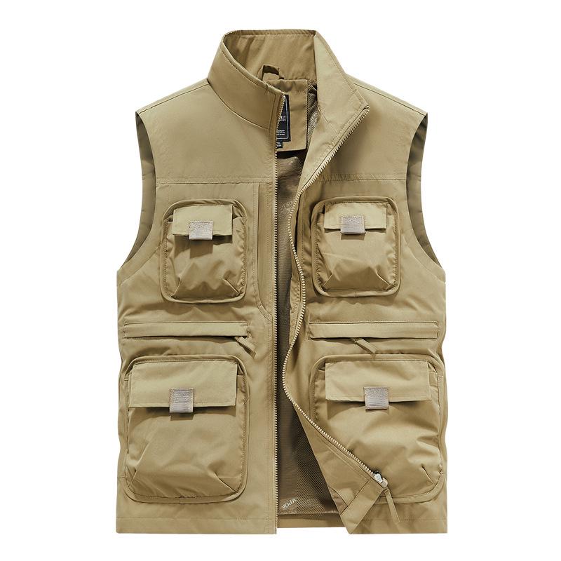 Men s Lightweight Breathable Multi-Pocket Vest for Spring/Autumn – Quick-Dry Outdoor Photography & Fishing Gilet with Stand Collar M
Men s Lightweight Breathable Multi-Pocket Vest for Spring/Autumn – Quick-Dry Outdoor Photography & Fishing Gilet with Stand Collar M