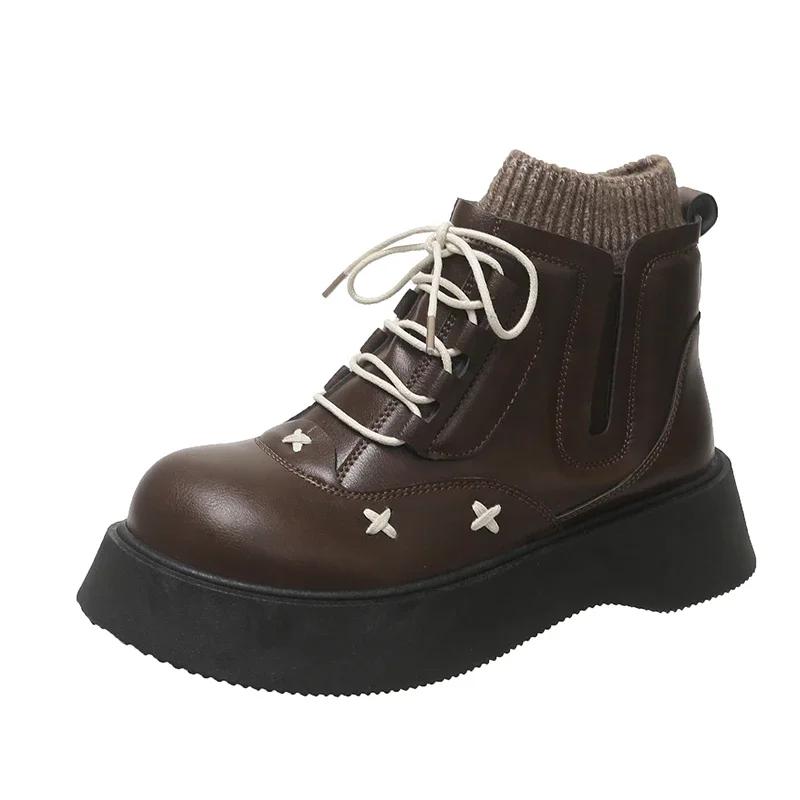 Модные женские ботильоны на платформе Весна Осень Элегантный стиль Лолита Женские повседневные ботинки Модные простые универсальные кожаные ботинки Женские 40 коричневый
Модные женские ботильоны на платформе Весна Осень Элегантный стиль Лолита Женские повседневные ботинки Модные простые универсальные кожаные ботинки Женские 40 коричневый