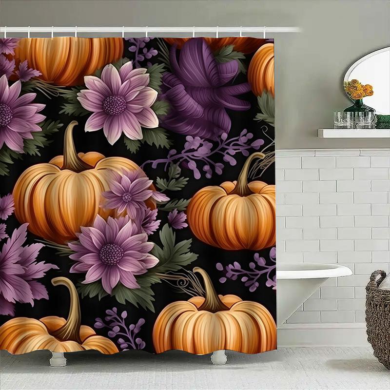 Tuniu Autumn Floral Pumpkin Shower Curtain Halloween Black Pattern Fabric Decorative Wall Hanging 108X170Cm W60H190(CM)-1 Pcs
Tuniu Autumn Floral Pumpkin Shower Curtain Halloween Black Pattern Fabric Decorative Wall Hanging 108X170Cm W60H190(CM)-1 Pcs
