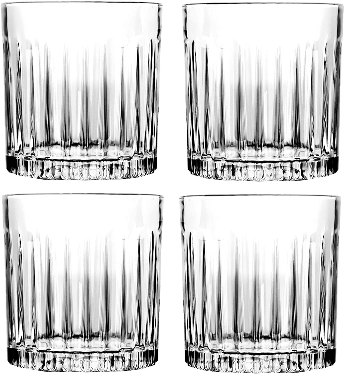 4PCS Whiskey Glass, 310ml Crafted Double Old Fashioned Heavy Base Rocks Glasses for Scotch Set of 4 310ml
4PCS Whiskey Glass, 310ml Crafted Double Old Fashioned Heavy Base Rocks Glasses for Scotch Set of 4 310ml