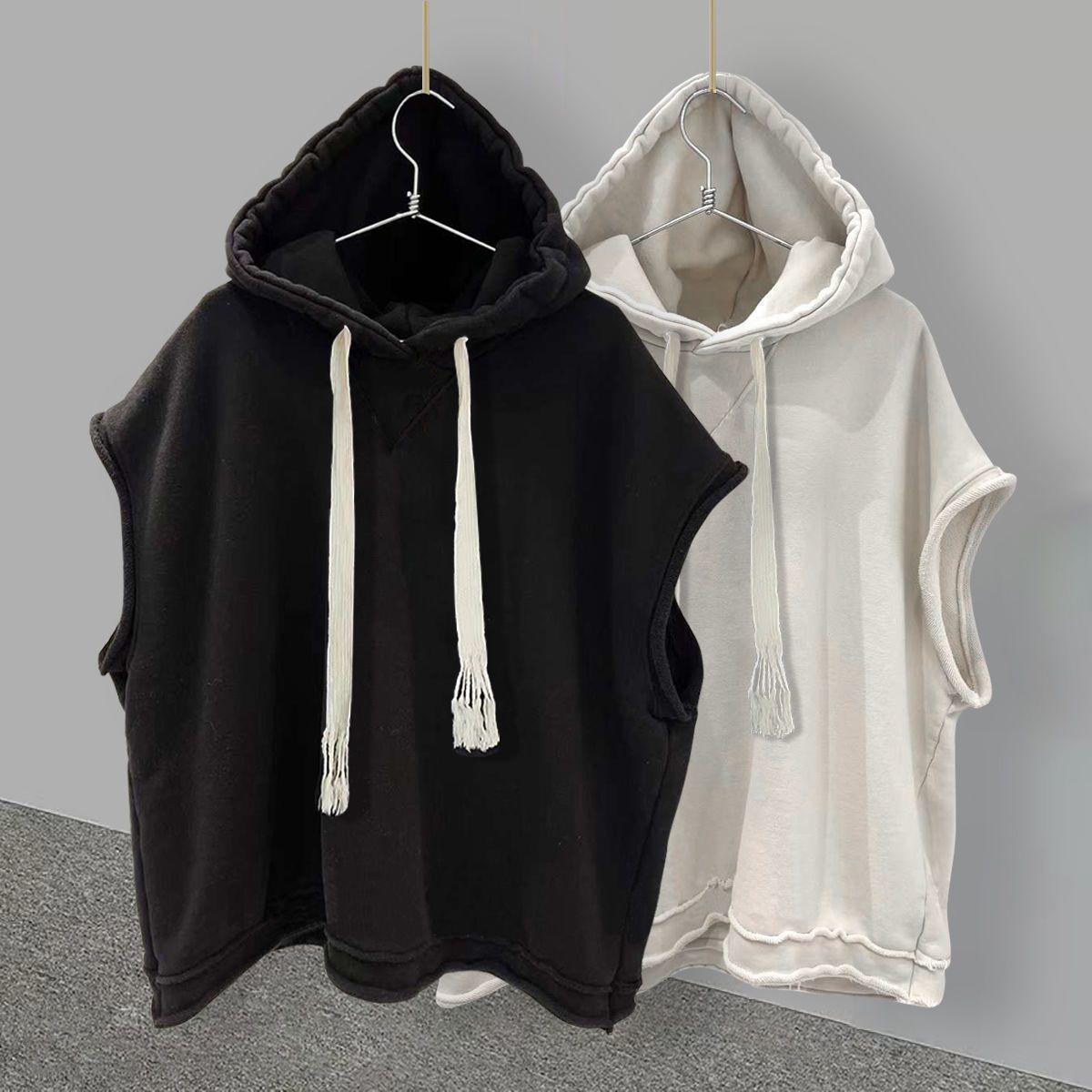 Plus Size Women Hooded Sleeveless Hoodie Summer Autumn Korean Sweatshirt Casual Loose Vest L білий
Plus Size Women Hooded Sleeveless Hoodie Summer Autumn Korean Sweatshirt Casual Loose Vest L білий