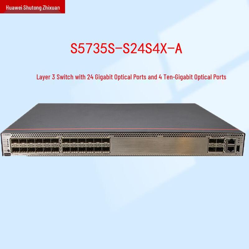Huawei S5735S-S24S4X-A Layer 3 Managed Fiber Optic Switch
Huawei S5735S-S24S4X-A Layer 3 Managed Fiber Optic Switch