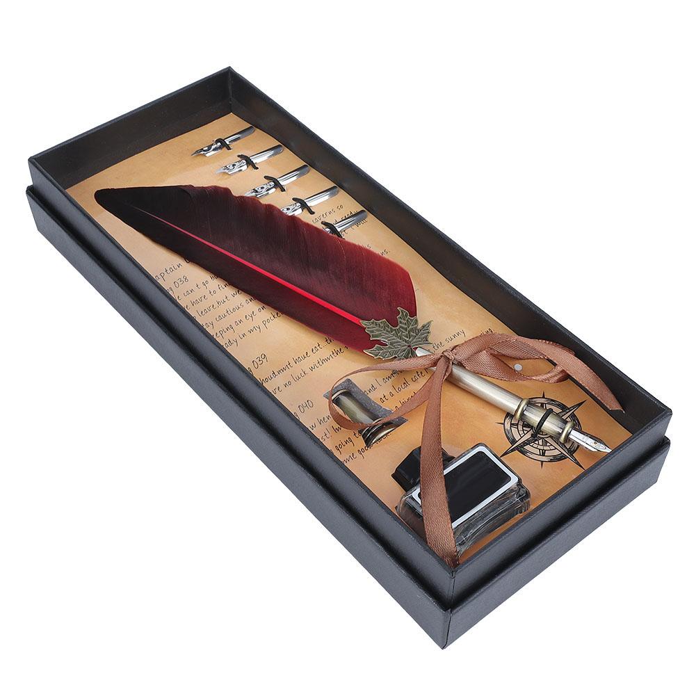 Винтажная перьевая ручка для письма с чернилами для каллиграфии и гусиным пером с подарочной коробкой(красный) красный
Винтажная перьевая ручка для письма с чернилами для каллиграфии и гусиным пером с подарочной коробкой(красный) красный