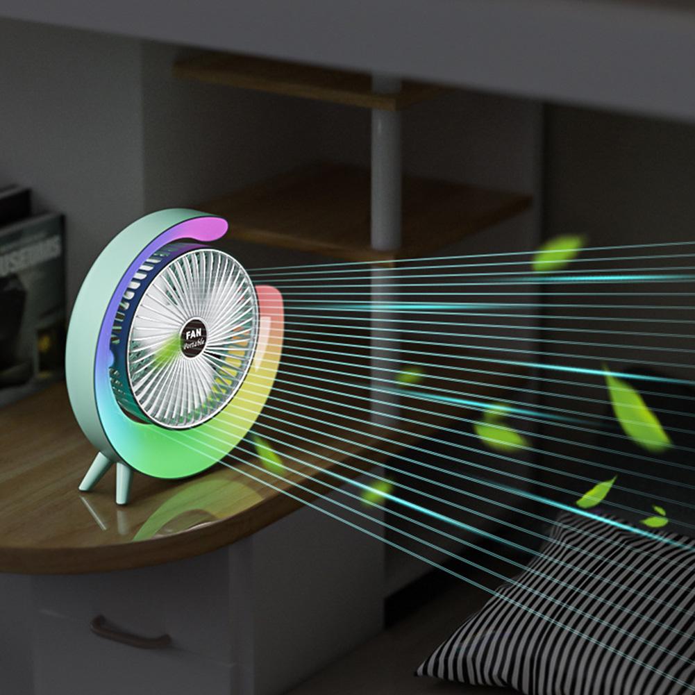 USB Small Cooling Fan Quiet with Colorful Light Portable Table Fan 180 Degree Rotatable for Home Office Bedroom Dorm Summer Gift
USB Small Cooling Fan Quiet with Colorful Light Portable Table Fan 180 Degree Rotatable for Home Office Bedroom Dorm Summer Gift